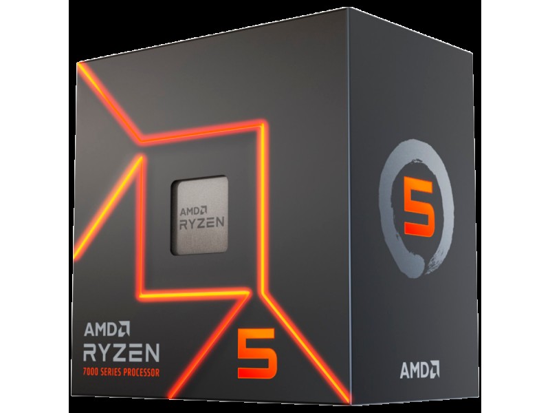 AMD CPU Desktop Ryzen 5 6C/12T 7400 (4.3GHz,22MB,65W,AM5) MPK, with Radeon Graphics and Wraith Stealth Cooler