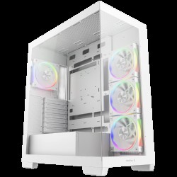 DeepCool CG580 4F WH V2, Mid Tower, Mini-ITX/Micro-ATX/ATX, Rear Connector support, 2xUSB3.0, 1x Type-C Gen2, 1xAudio, 3x120mm ARGB Reverse Fans, 1x120mm ARGB Fan, Tempered Glass, Mesh Panel, White, R-CG580-WHADA4-G-2, 2Y DeepCool CG580 4F WH V2, Mid Tower, Mini-ITX/Micro-ATX/ATX, Rear Connector support, 2xUSB3.0, 1x Type-C Gen2, 1xAudio, 3x120mm ARGB Reverse Fans, 1x120mm ARGB Fan, Tempered Glass, Mesh Panel, White, R-CG580-WHADA4-G-2, 2Y
