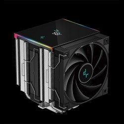 DeepCool AK620 DIGITAL SE, CPU Air Cooler, 2x120mm PWM Fans, 6 Heatpipes, Black, LGA2066/2011-v3/2011/1851/1700/1200/115x, AMD AM5/AM4, 129x138x161 mm(LxWxH), R-AK620-BKADMN-GJD, 3Y