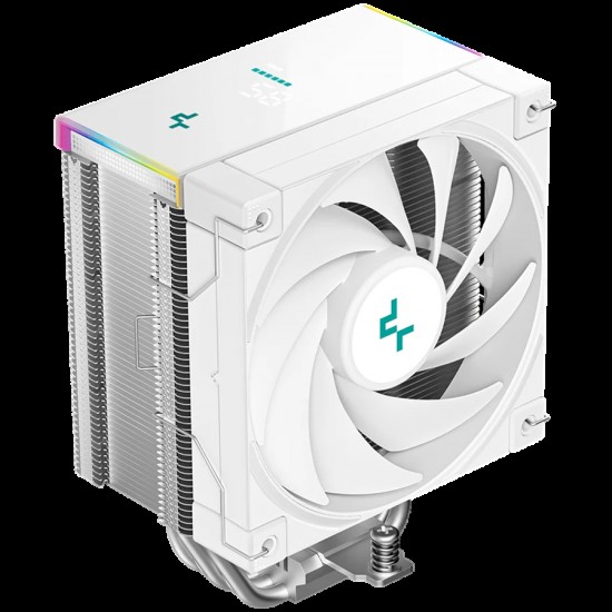 DeepCool AK500S DIGITAL SE WH, CPU Air Cooler, 1x120mm FK120 PWM FDB Fan, ARGB, Digital Display, 5 Heatpipes, Fluid Dynamic Bearing, White, LGA1851/1700/1200/1151/1150/1155, AMD AM5/AM4, 125x96x160 mm(LxWxH), R-AK500S-WHADMN-GJD, 3Y