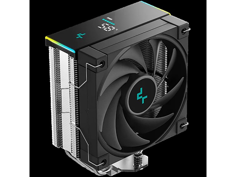 DeepCool AK400 DIGITAL SE, CPU Air Cooler, 1x120mm FK120 PWM Fan, Digital Display, ARGB, 4 Heatpipes, Black, LGA1851/1700/1200/115x, AMD AM5/AM4, 126x97x157 mm(LxWxH), R-AK400-BKADMN-GJD, 3Y