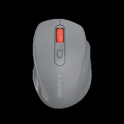 Canyon 6 buttons wireless 2.4Ghz mouse, MX8650A Sensor, DPI up to 1600,Injection case, 3 M life times left and right switches, 2xAAA battery, ABS material. Size: 105x71x40mm, Weight: 59g, Dark grey Canyon 6 buttons wireless 2.4Ghz mouse, MX8650A Sensor, DPI up to 1600,Injection case, 3 M life times left and right switches, 2xAAA battery, ABS material. Size: 105x71x40mm, Weight: 59g, Dark grey