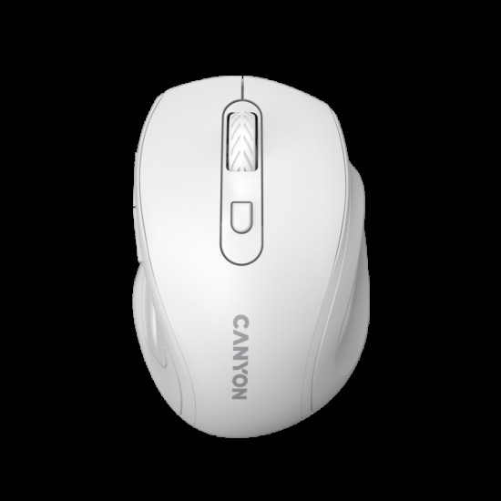 Canyon 6 buttons wireless 2.4Ghz mouse, MX8650A Sensor, DPI up to 1600,Injection case, 3 M life times left and right switches, 2xAAA battery, ABS material, Size: 105x71x40mm, Weight: 59g, white Canyon 6 buttons wireless 2.4Ghz mouse, MX8650A Sensor, DPI up to 1600,Injection case, 3 M life times left and right switches, 2xAAA battery, ABS material, Size: 105x71x40mm, Weight: 59g, white