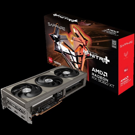 SAPPHIRE NITRO+ AMD RADEON RX 9060 XT GAMING OC 16GB DUAL HDMI / DP
