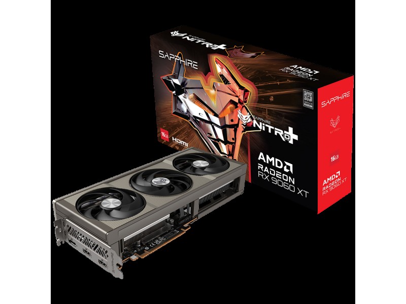 SAPPHIRE NITRO+ AMD RADEON RX 9060 XT GAMING OC 16GB DUAL HDMI / DP