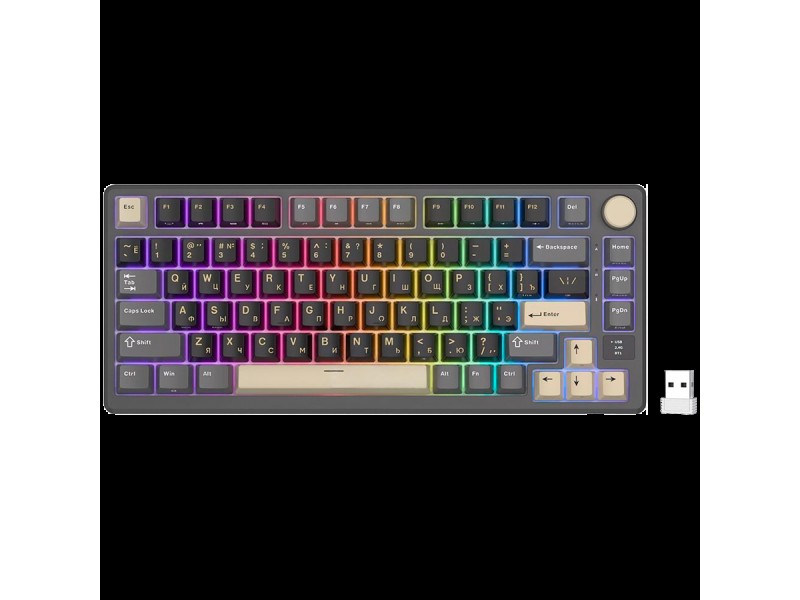 ROYAL KLUDGE RK-M75 Phantom Gaming Keyboard K Silver switch