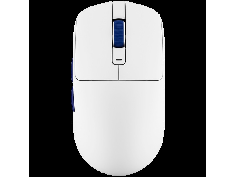 ROYAL KLUDGE M30 White Blue Gaming Mouse PAW 33111K