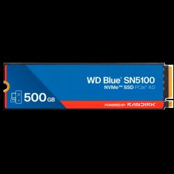 SSD WD Blue SN5100 500GB M.2 2280 PCIe Gen4 x4 NVMe QLC 3D, Read/Write: 6600/5600 MBps, IOPS 660K/1100K, TBW: 300 SSD WD Blue SN5100 500GB M.2 2280 PCIe Gen4 x4 NVMe QLC 3D, Read/Write: 6600/5600 MBps, IOPS 660K/1100K, TBW: 300