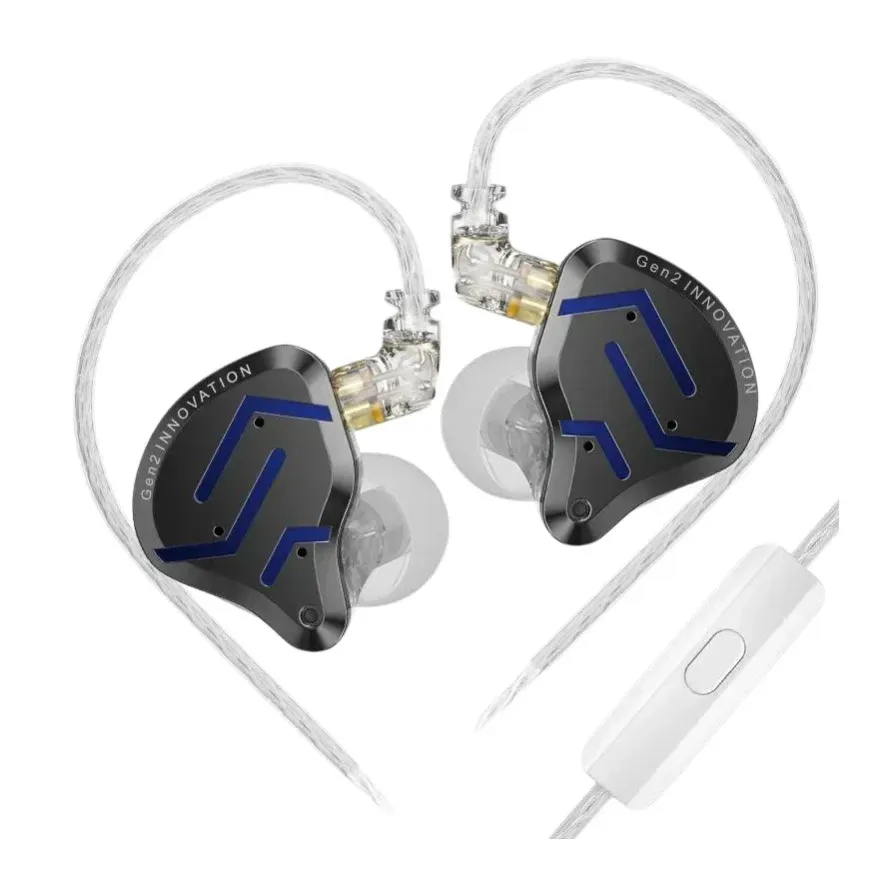 KZ професионални слушалки Hi-Fi In-Ear-Monitors - ZSN PRO 2 Midnight Black (Limited version), Mic