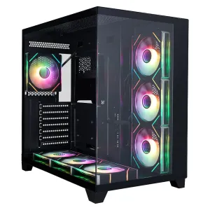 1stPlayer кутия Case ATX - MEGAVIEW MV8 Black - 7 x 120 mm A-RGB fans included