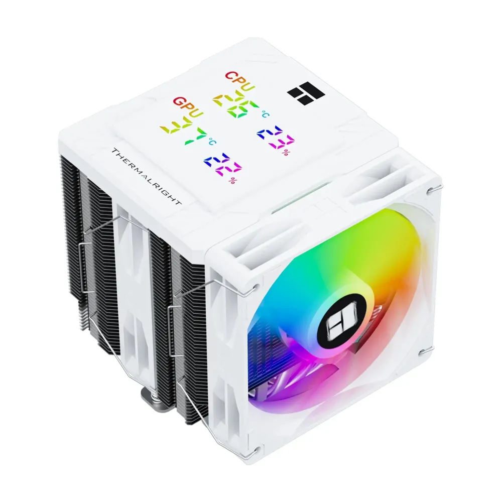 Thermalright охладител CPU Cooler Peerless Assassin 120 Digital A-RGB White - Dual-Tower - LGA1851/AM5