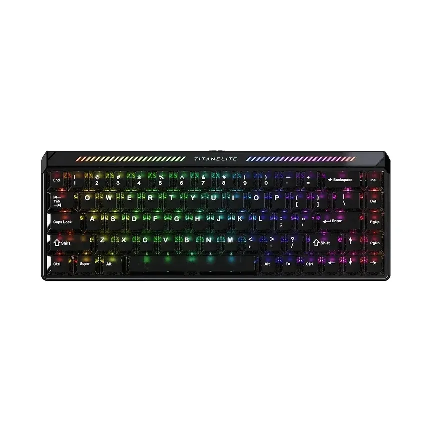 Madlions професионална геймърска механична клавиатура Professional Gaming Mechanical Keyboard TITAN 68 TURBO - 8K, Magnetic Fuguang Switches (English US), Blac
