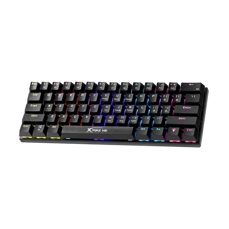 Xtrike ME геймърска механична клавиатура Gaming Mechanical keyboard 61 keys TKL - GK-916 - (English US)