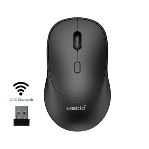Makki безжична мишка Wireless Mouse MAKKI-MSX-2401 - USB-C, Silent, 1600dpi, 2.4G, Bluetooth, Rechargeable
