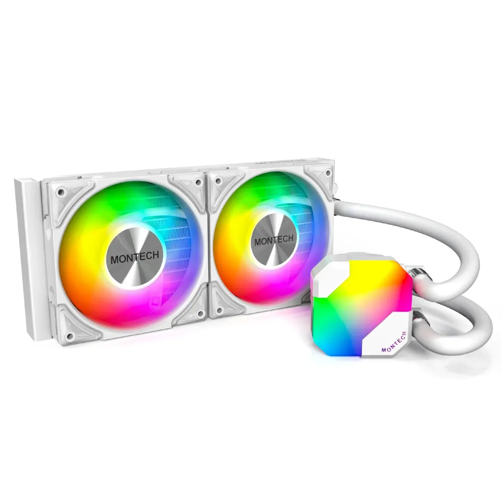 Montech водно охлаждане Hyper Flow ARGB 240, CPU Liquid Cooler, White Montech водно охлаждане Hyper Flow ARGB 240, CPU Liquid Cooler, White