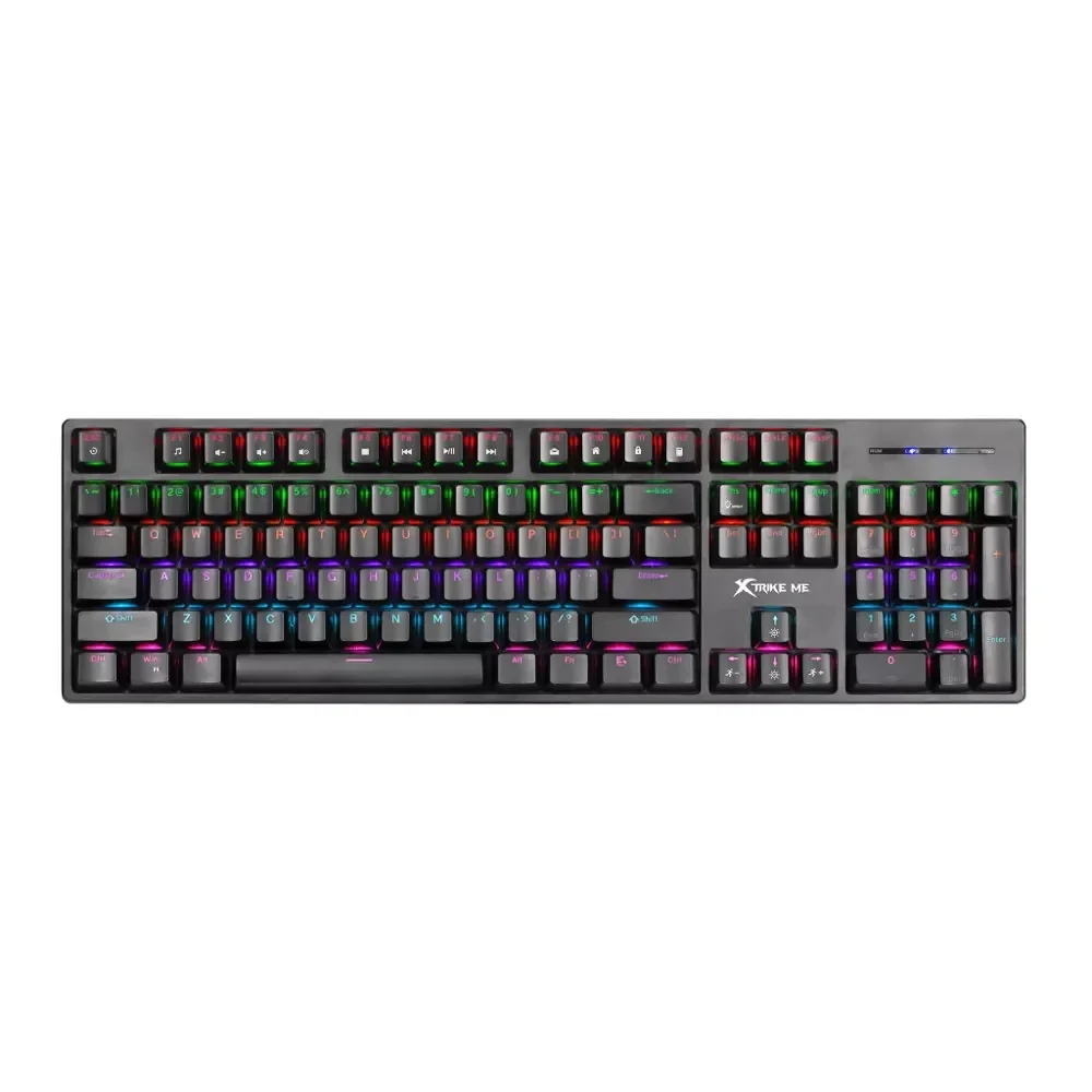 Xtrike ME геймърска клавиатура Gaming Mechanical keyboard - GK-918 - BLUE switches, 104 key