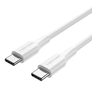 Vention Кабел USB 2.0 Type-C to Type-C - 1M White 3A Fast Charge - TAXWF