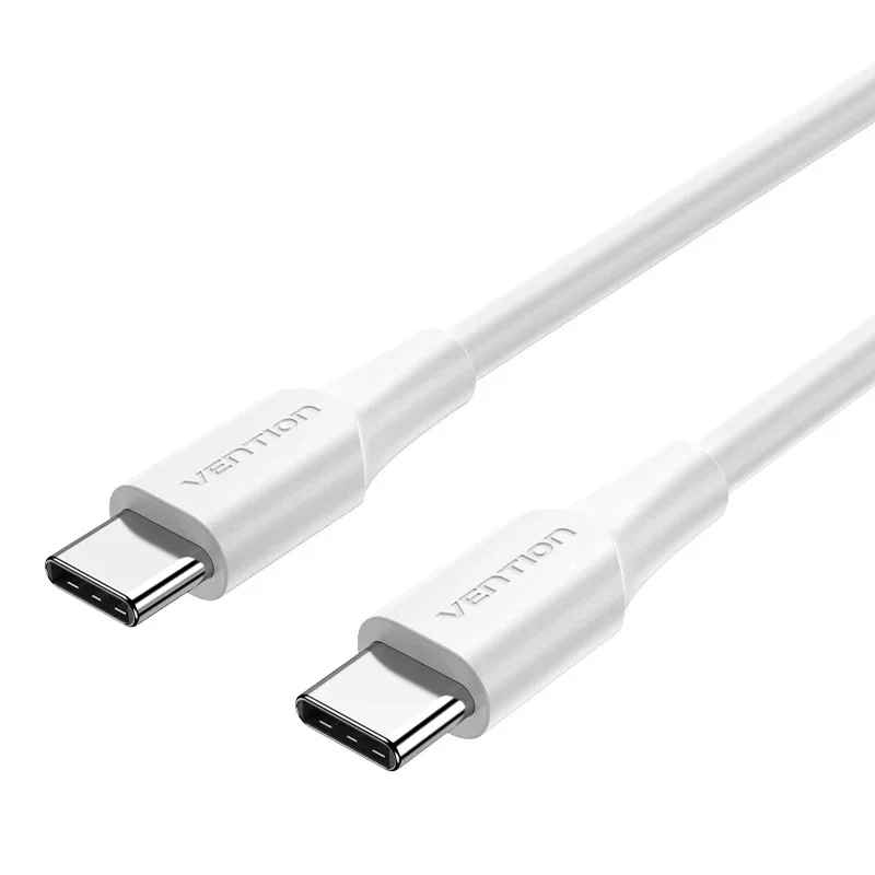 Vention Кабел USB 2.0 Type-C to Type-C - 1M White 3A Fast Charge - TAXWF