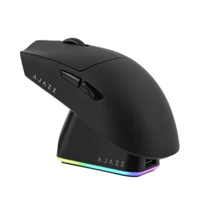 Ajazz професионална геймърска мишка AJ139P V3 MC - Wireless Gaming Mouse - 1K, Magnetic Charging Dock, Black