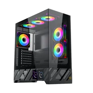 Xigmatek кутия Case E-ATX - Alphard Pro - 6 inch LCD Display, 6 ARGB Fans