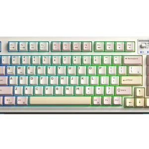 Aula геймърска механична клавиатура Wireless Gaming Mechanical Keyboard AU75 - Bloomfield Switch [Linear] (English US), Beige