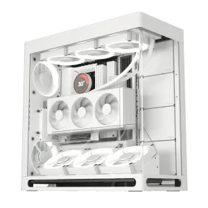 HAVN кутия Case E-ATX - HS 420 VGPU Edition White - PCIe Gen 5 riser included