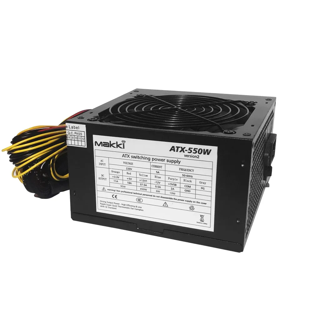 Makki захранване PSU 550W PFC Version 2 - MAKKI-ATX-550V2 Makki захранване PSU 550W PFC Version 2 - MAKKI-ATX-550V2