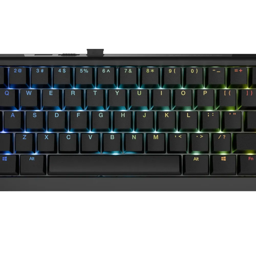 Ducky професионална геймърска механична клавиатура Professional Gaming Mechanical Keyboard One X Mini Wireless Black - Ducky AI Switches [Linear]