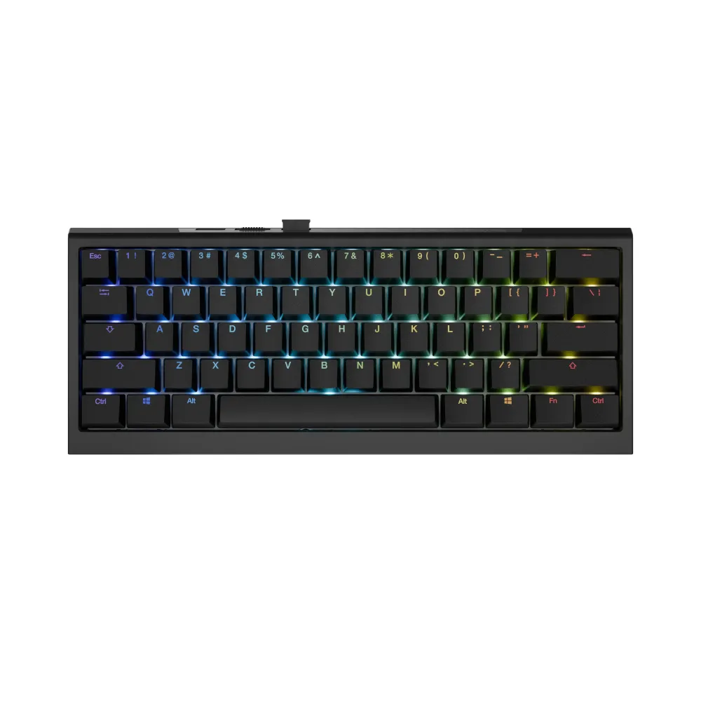 Ducky професионална геймърска механична клавиатура Professional Gaming Mechanical Keyboard One X Mini Wireless Black - Ducky AI Switches [Linear]