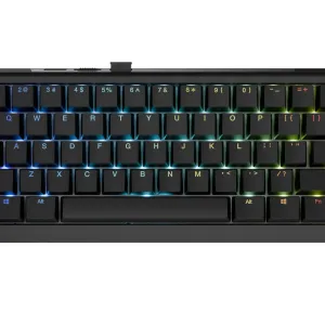 Ducky професионална геймърска механична клавиатура Professional Gaming Mechanical Keyboard One X Mini Wireless Black - Ducky AI Switches [Linear]