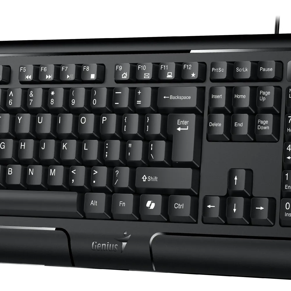 Genius клавиатура кирилизирана Smart Keyboard KB-118 II Black - AI, BG Layout, USB