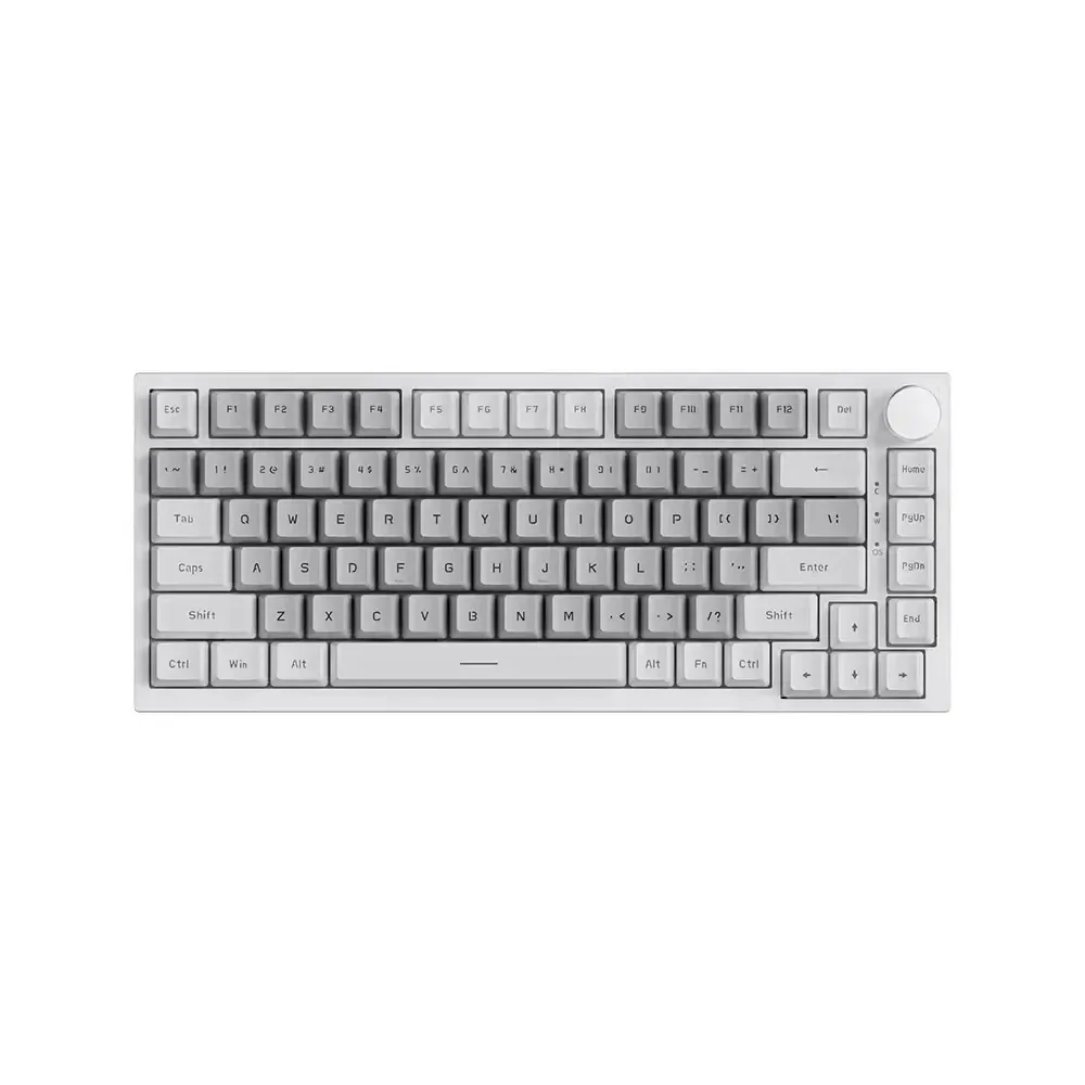 Ajazz геймърска механична клавиатура Gaming Mechanical Keyboard AK820 - Mille feuille Yellow Switches [Linear] (English US), White Gray, White Light