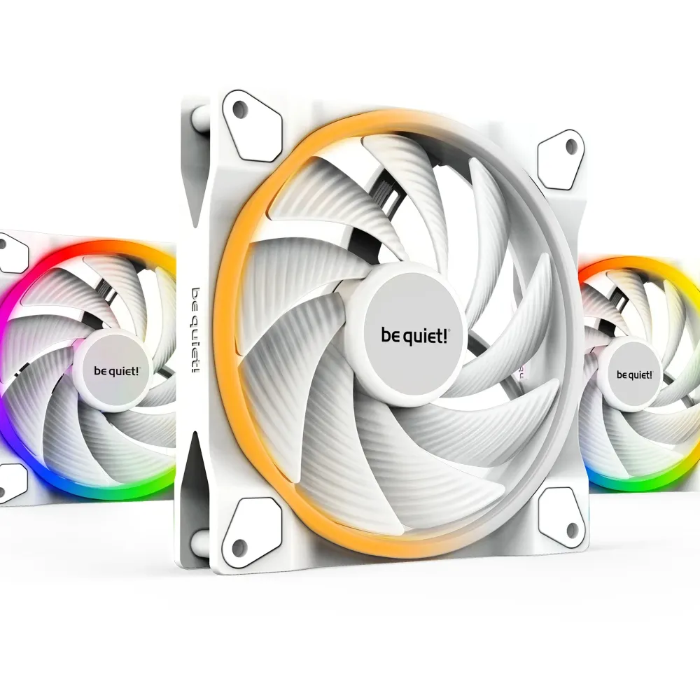 be quiet! комплект вентилатори Fan Pack 3-in-1 3 x 140mm - LIGHT WINGS White 140mm PWM high-speed Triple-Pack