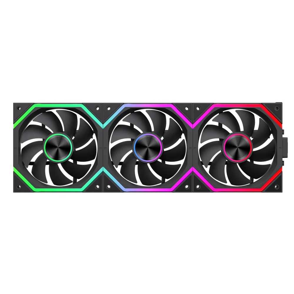 Gamemax Комплект вентилатори Fan Pack 3-in-1 3x120mm - FN12A-N2 WL - Daisy-Chain, A-RGB