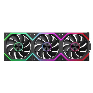 Gamemax Комплект вентилатори Fan Pack 3-in-1 3x120mm - FN12A-N2 WL - Daisy-Chain, A-RGB Gamemax Комплект вентилатори Fan Pack 3-in-1 3x120mm - FN12A-N2 WL - Daisy-Chain, A-RGB