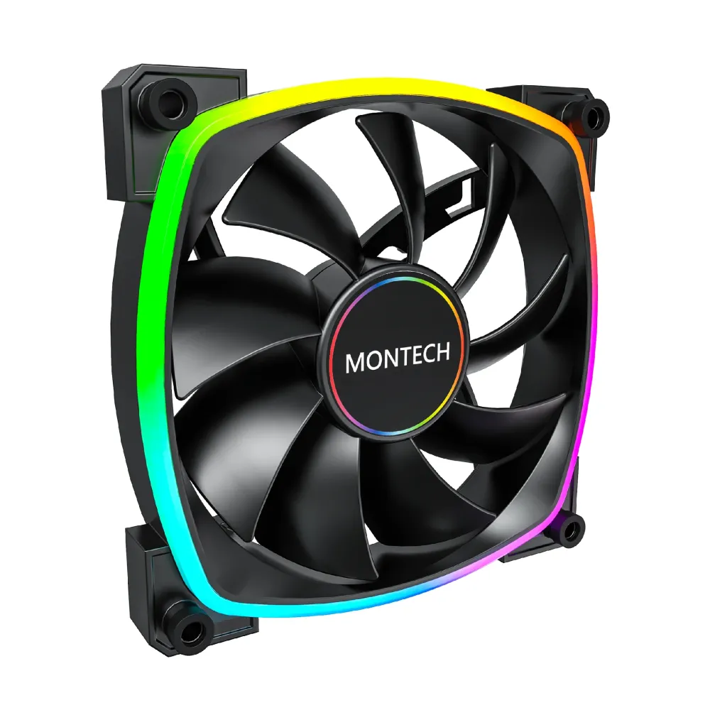 Montech вентилатор AX140 PWM, Fan 140mm, ARGB, Black