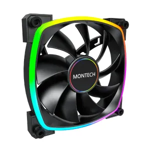 Montech вентилатор AX140 PWM, Fan 140mm, ARGB, Black