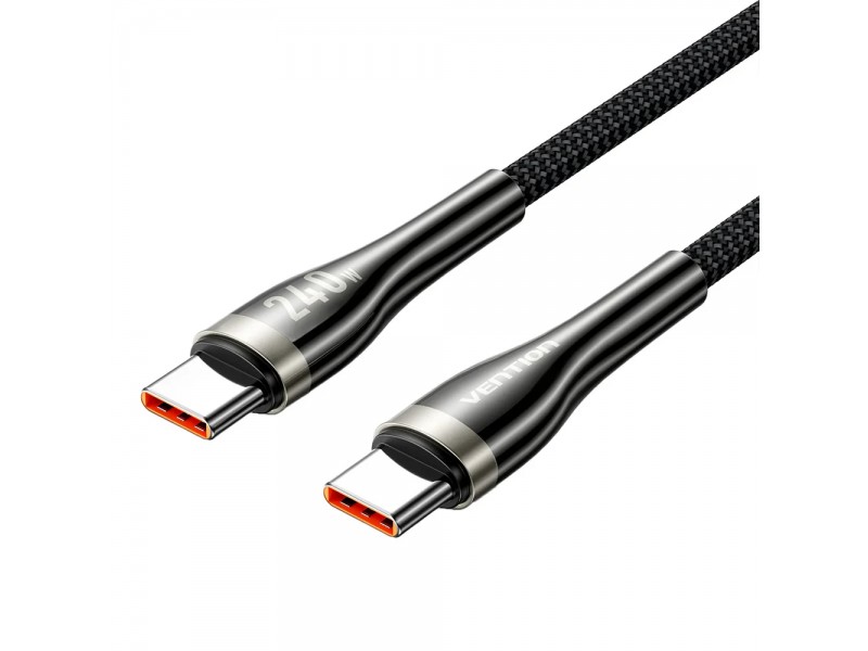 Vention кабел Cable - USB2.0 Type-C to Type-C - 5A Fast Charging, 240W, PD3.1, 1.2m -  CTYBAV