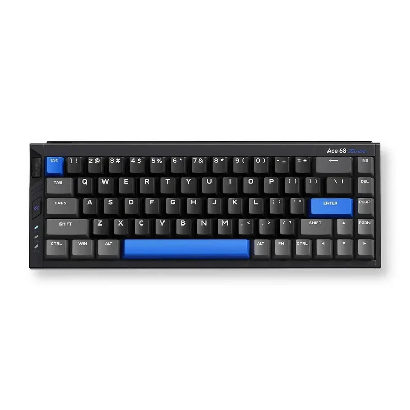 MCHOSE геймърска механична клавиатура Gaming Mechanical Keyboard Ace 68 Turbo - 16K, Mount Tai Magnetic Switch GT [Tactile] (English US), Black