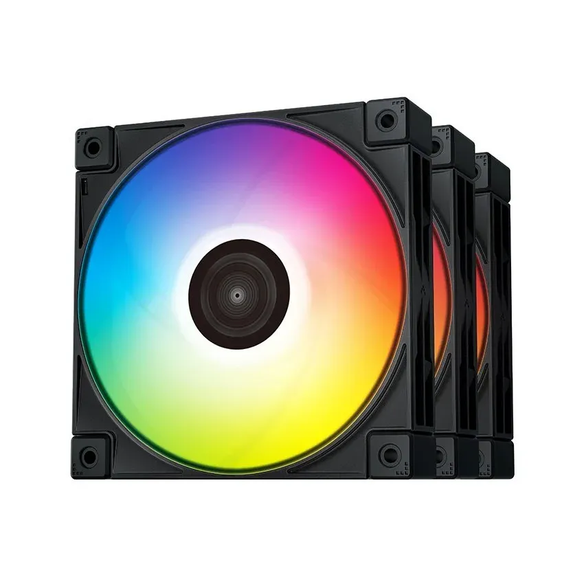 DeepCool Комплект вентилатори Fan Pack 3-in-1 3x120mm - FC120 Black, Addressable RGB