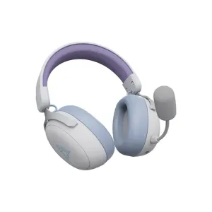 Ajazz безжични геймърски слушалки Wireless Gaming Headphones - AHM08 MAX Purple, White, Blue - Bluetooth , 2.4G