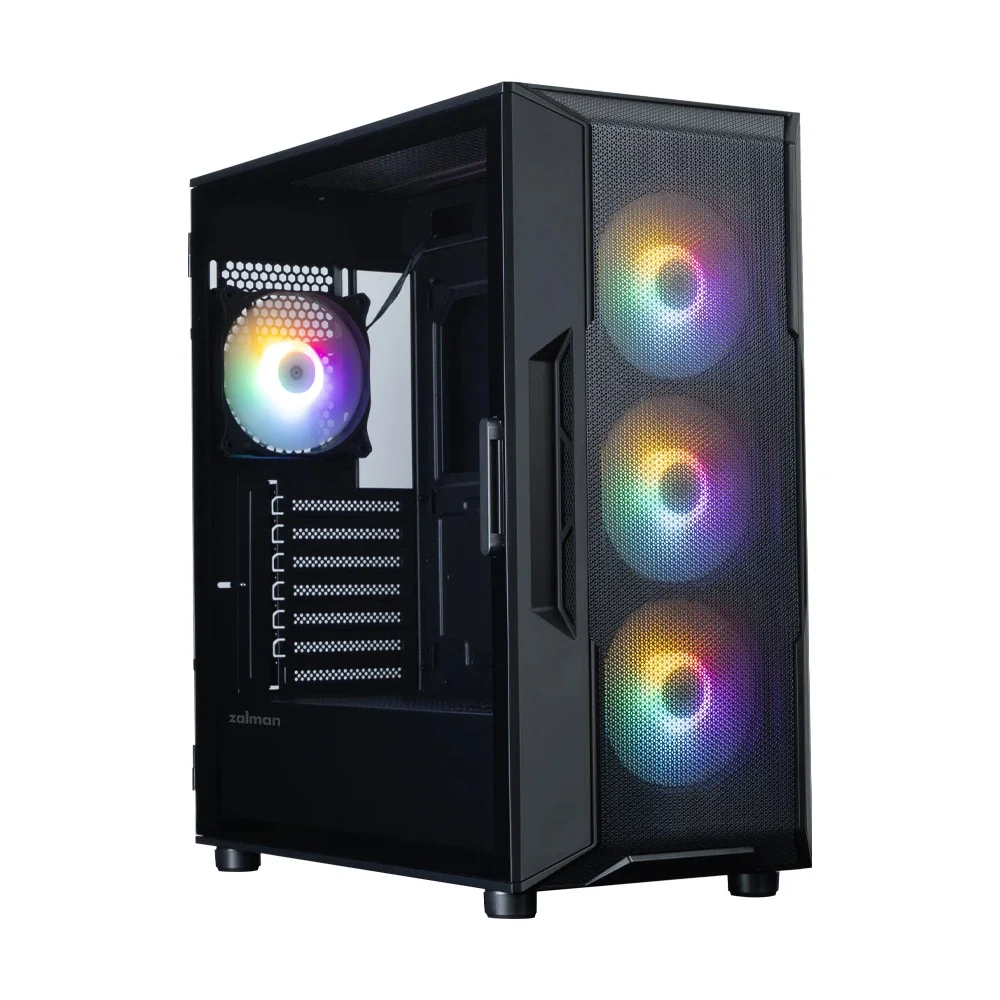 Zalman кутия Case ATX - I3 NEO V2 Black - RGB, Mesh