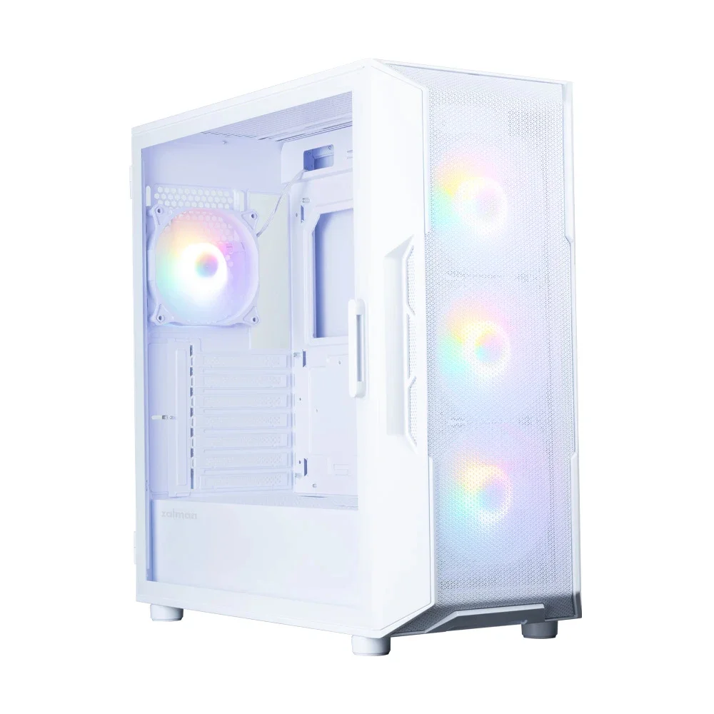 Zalman кутия Case ATX - I3 NEO V2 White - RGB, Mesh