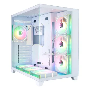 1stPlayer кутия Case ATX - MEGAVIEW MV8 White - 7 x 120 mm A-RGB fans included