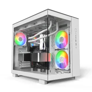 Montech кутия KING 65 Pro, Dual Chamber Mid-tower Case, 3 ARGB Fans, White Montech кутия KING 65 Pro, Dual Chamber Mid-tower Case, 3 ARGB Fans, White