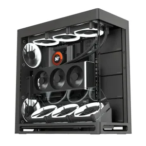 HAVN кутия Case E-ATX - HS 420 VGPU Edition Black - PCIe Gen 5 riser included HAVN кутия Case E-ATX - HS 420 VGPU Edition Black - PCIe Gen 5 riser included