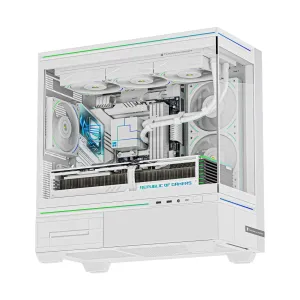 Thermalright кутия Case mATX - TL-M10 White - 4 x 120 mm ARGB included, USB-C