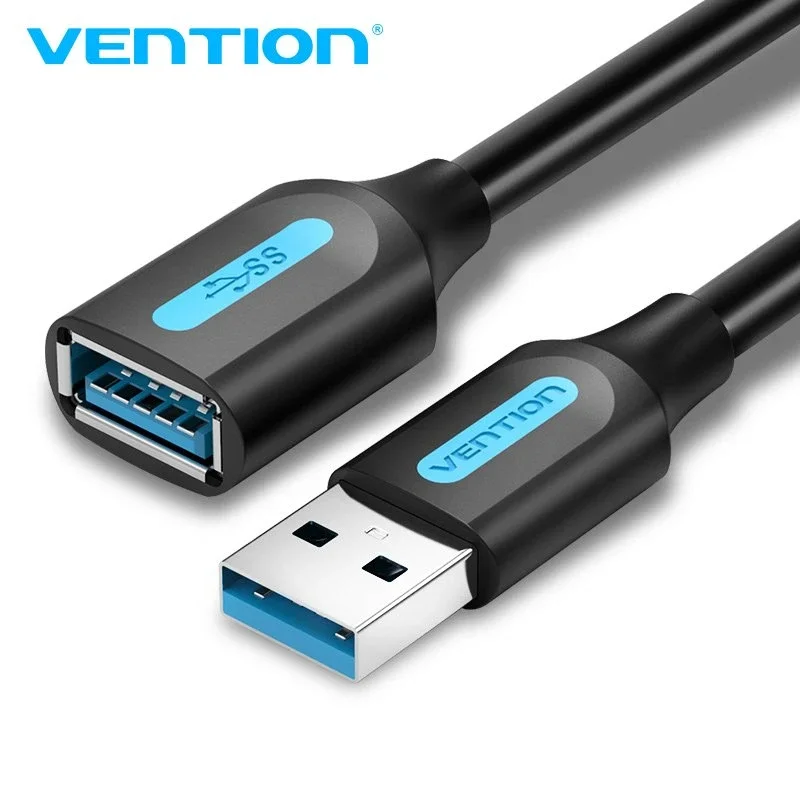 Vention Кабел USB 3.0  Extension AM / AF - 1.0M Black - CBHBF