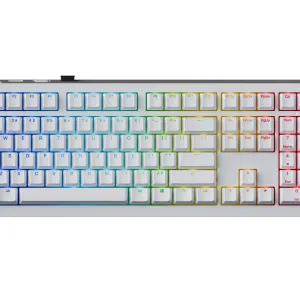 Ducky професионална геймърска механична клавиатура Professional Gaming Mechanical Keyboard One X Wireless White - Ducky AI Switches [Linear]