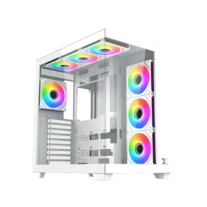 Xigmatek кутия Case ATX - Aqua V Air Arctic (H23A) - 7 ARGB Fans